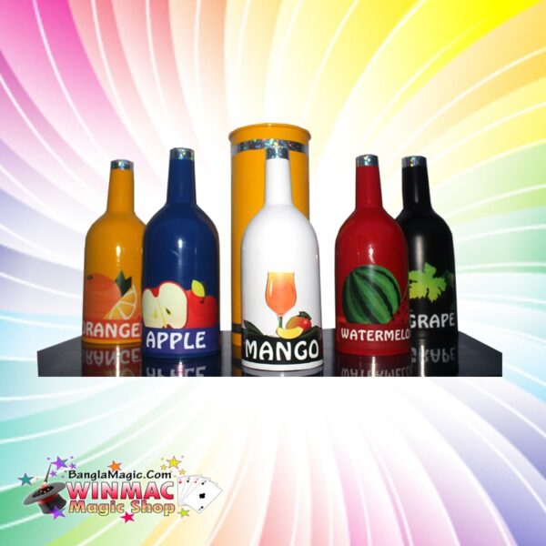 Color changing juice bottle