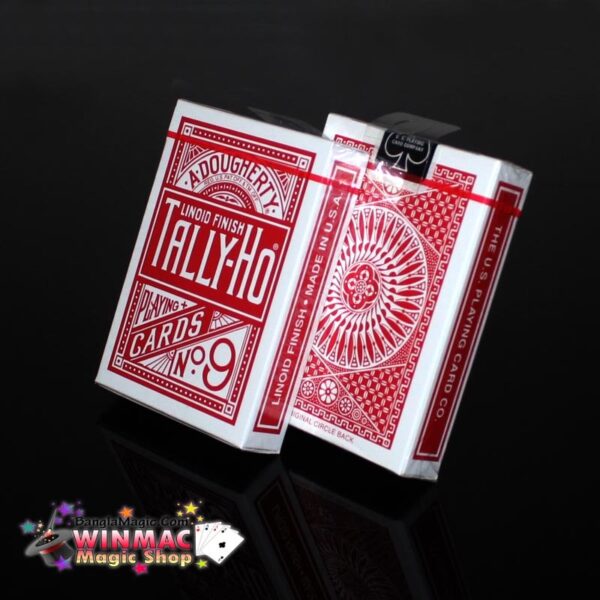 Tally Ho Playing Card Circle Back Red